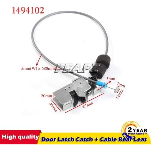 FOR FORD TRANSIT MK6 MK7 DOOR LATCH CATCH + CABLE REAR LEFT YC15-V431A03-AM YC15-V431C21-CC 1494102 4142916