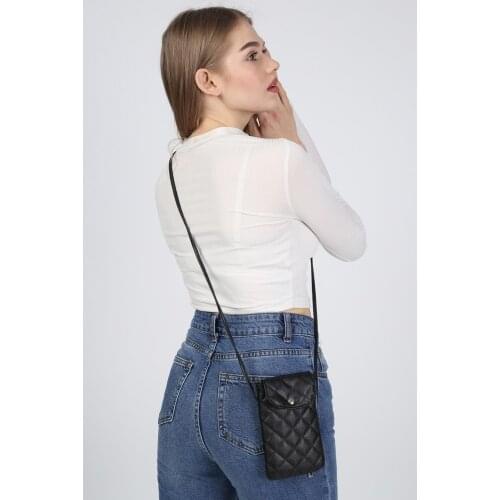 Meyoubags Women Black Strap Cell Phone Shoulder Bag With Pocket Сумка Женская Bolsa Feminina Сумка Через Плечо Сумки Для Женщин