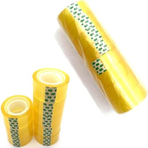1/2/8 Rolls 18 mm * 20 m Office Transparent Tape Students Small Adhesive Tape Packaging Supplies