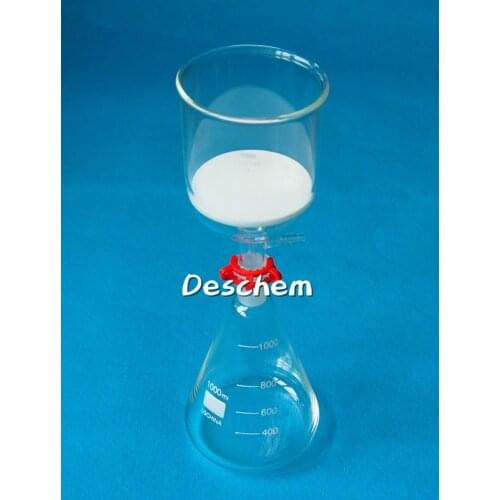 1000mlGlass Suction Filtration Kit,500ml Buchner Funnel & 1L Erlenmeyer Flask, Lab Glassware
