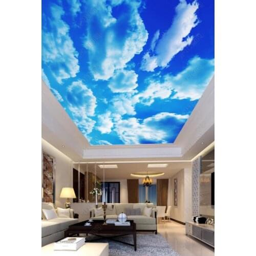 1822 Dense Clouds Printing stretch ceiling film for workshop ceiling decoration