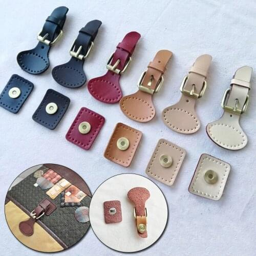 2pcs Genuine Leather Bag Lock Fashion Handbag Hasp Buckle Women Shoulder Bag Mortise Lock Clasps Closure DIY Hardware Accessorie