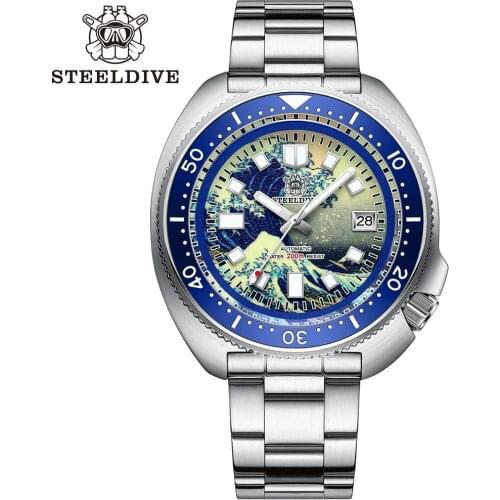 2021 Classical Diver Watch SD1970J Japan NH35 Movement Luminous Dial Ceramic Bezel Automatic Men Steeldive Watch