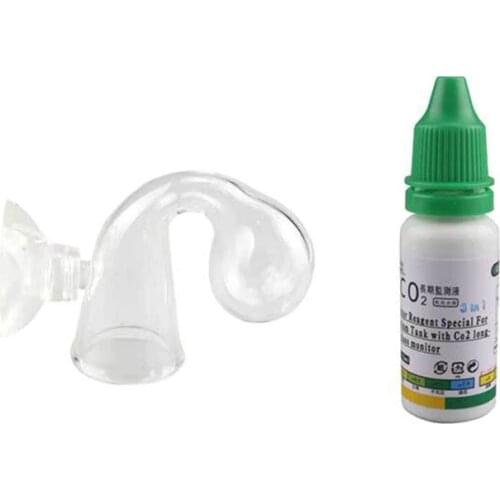 Aquarium indicateur de CO2 réservoir de poisson | Liquide, moniteur à Long terme, compteur de bulles de CO2, pour la qualité des