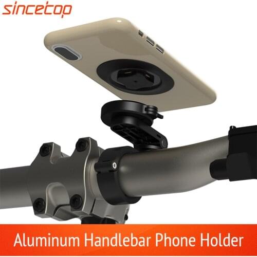 Aluminum Motorcycle Phone Holder Mtb Handlebar Mount Lock Bicycle Motor Adjustable Angle Clip for Harley/Mountain Bike