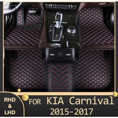 MIDOON Car floor mats for KIA carnival 2015 2016 2017 Custom auto foot Pads automobile carpet cover