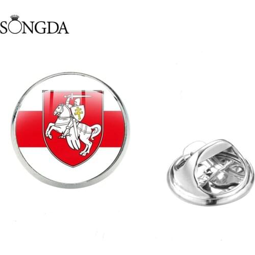 Republic Of Belarus Brooches Pin Symbol Art Photo Glasses Cartoon Collar Badge Brooch Decorative Jewelry For Military Fans Gifts