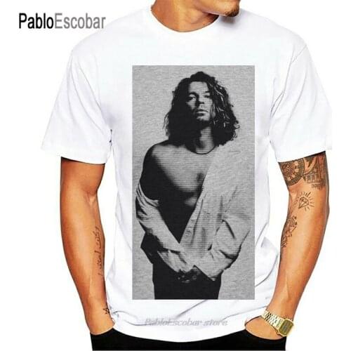 Michael Hutchence T-Shirt Grey Inxs Guitar Tee Rock Music Cult 80S 90S Cool Casual Pride T Shirt Men Unisex New Tshirt
