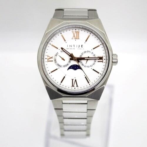 INFIJE- Quartz Watch in Steel with Complete Calendar - MADE IN ITALY