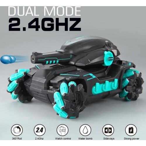 Multiplayer competition Rc car 2.4G Can fire bullets RC tank Wearable gesture control wltoys 4WD Field remote control car