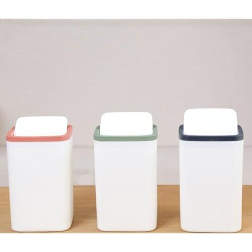Waste Bin Small Trash Can Mini Desktop Ashcan Tabletop Trashbox For Desk Car Trash Bin
