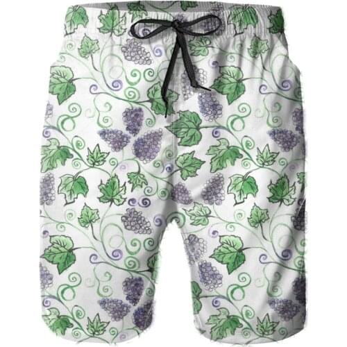 2021 New mens swimming trunks Grapes swimming board shorts beach running shorts Surfing shorts swimsuit beach pants