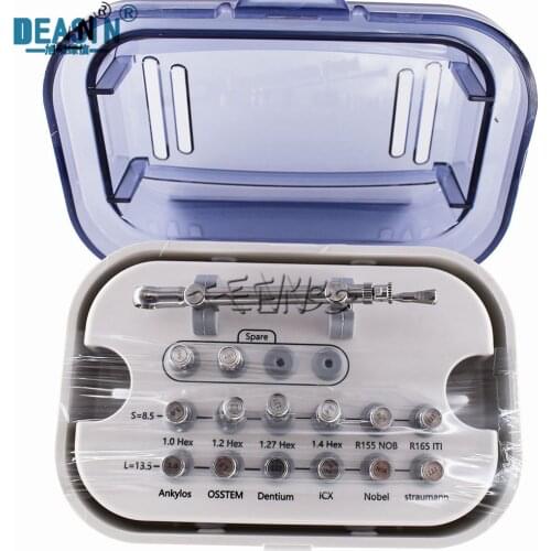 1 Whole Set Deasin Dental Implant Restoration Tool Kit Dental Universal Implant Torque Screwdrivers Wrench Dental Materials