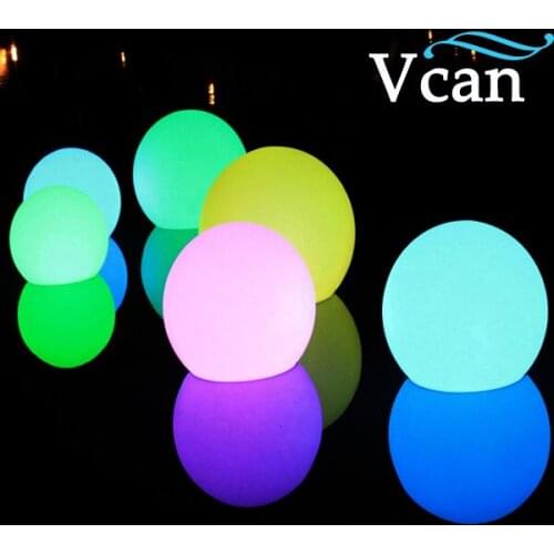 35cm Multi color Changing battery charge Night Light LED garden Ball VC-B350