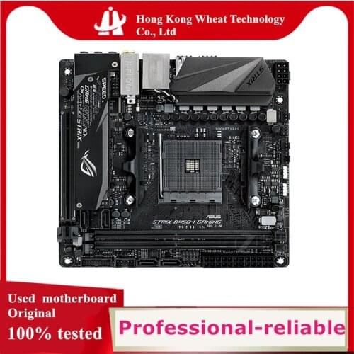 MINI-ITX ITX For ASUS ROG STRIX B450-I GAMING Motherboard Socket AM4 B450 B450M B450I Original Desktop Mainboard Used Mainboard
