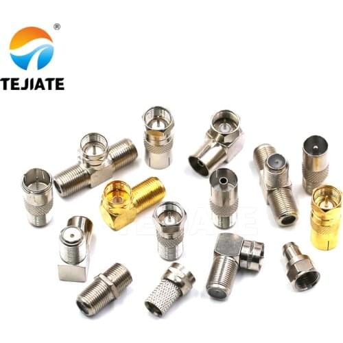 5PCS CATV Adapter F Male/Female Header To F/TV Male/Female Header British System RF TV Set Top Box Connector