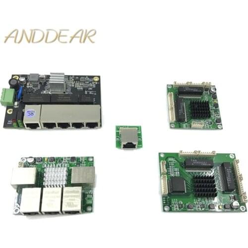 Industrial Ethernet Switch Module 5 Ports Unmanaged10/100/1000mbps PCBA board OEM Auto-sensing Ports PCBA board OEM Motherboard