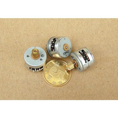 Stepper motor:micro/2 phase 4 wire/15mm/with cooper gear lzx