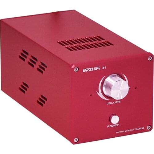 Blue Red Aluminum DIY DAC Decoder Enclosure Mini Size Power Amplifier Chassis Headphone Amp Preamplifier Shell W101 H92 D200