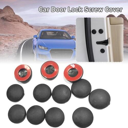 Universal Car Door Lock Screw Protector Cover 12Pcs Screw Cap Protector Anti-rust Waterproof Screw Cover Car Accessories