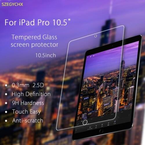 Tempered Glass Screen Protector For iPad Air 3 10.5 Pro Explosion Proof Clear Toughened Protective Film 2.5D Radian 9H Hardness
