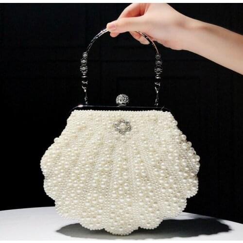 Shell Pearl Dinner Package women bag 2021 new Clutch women Korean version of the wild shoulder portable diagonal package