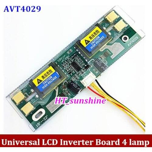 10PCS Free Shipping High Quality AVT4029 PC LCD MONITOR CCFL 10V-30V 4 LAMP LCD universal inverter
