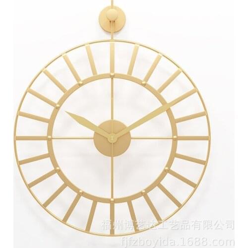 50cm Nordic Large Wall Clock Modern Design Big Wall Clocks Minimalist Creative Quartz Hanging Watch Home Living Room Decoration