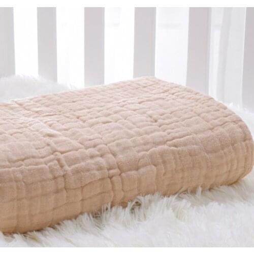 6 Layers Cotton Baby Receiving Blanket Infant Kids Swaddle Wrap Blanket Sleeping Warm Quilt Bed Cover Muslin