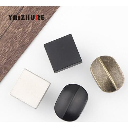 Antique Simple Furniture Knobs Hardware Cupboard Single Hole Pull Bronze Tone Retro Alloy Cabinet Door Kitchen Drawer Handles