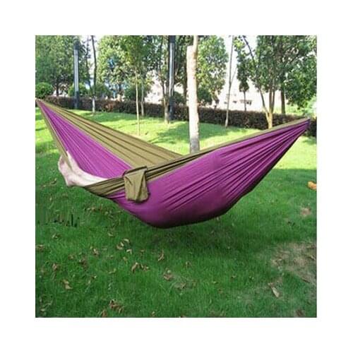 Free shipping!Outdoor Double hammock,camping survival Parachute cloth Dormitory bedroom canopy swing hammock 260*140cm 1set