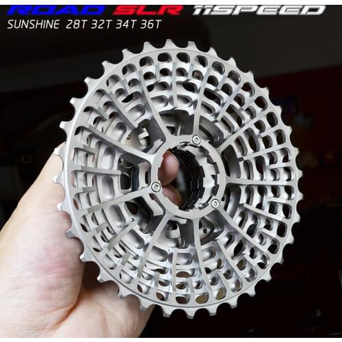Free Shipping SLR 11s -28T Cassette Racing Speed Gravel Bike -36T -34T Ultralight K7 V -32T CNC Flywheel