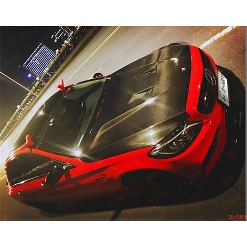 Z-ART C74 carbon fiber engine hood for for Mercedes benz W205 carbon fiber engine bonnet for C class 2015-2019 engine hood