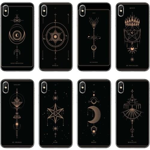 Magician star moom sun queen Empress card Case For Sony xperia L2 C6 XZ1 XZ2 XA1 XA2 Z3 Z4 Z5 Premium compact M2 M4 M5 T3 E3 E5