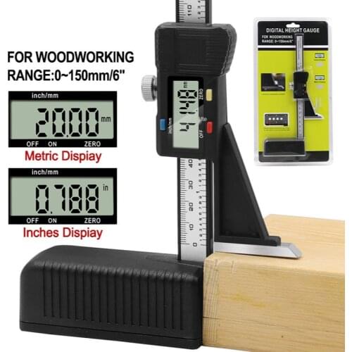 Digital Height Gauge 0-150mm Magnetic Caliper electronic digital vernier caliper Ruled ruler Woodworking Table Marking Ruler