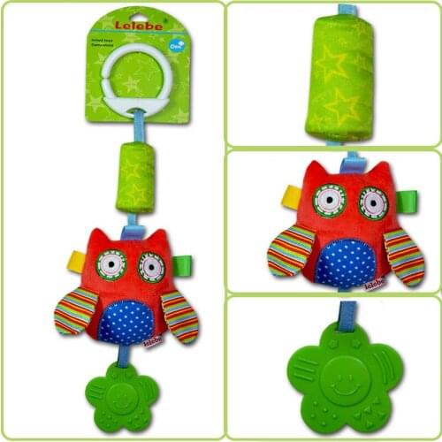 Baby Cartoon Animal Infant Toy Soft Hanging Bells Rattle Soothe Toys For Baby Strollers For Dolls Rattles