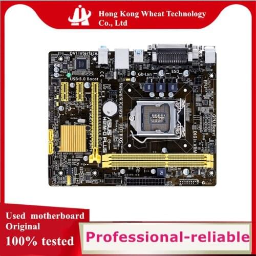 For ASUS H81M-D PLUS Motherboard Socket LGA 1150 DDR3 SATA3 For Intel H81 Original Desktop Used Mainboard