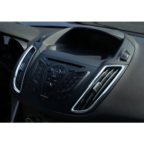 For Ford Kuga Escape 2017 2018 Matte ABS Air Vent Outlet Cover Trim Car A/C Air-condition Wind Out styling stickers accessories