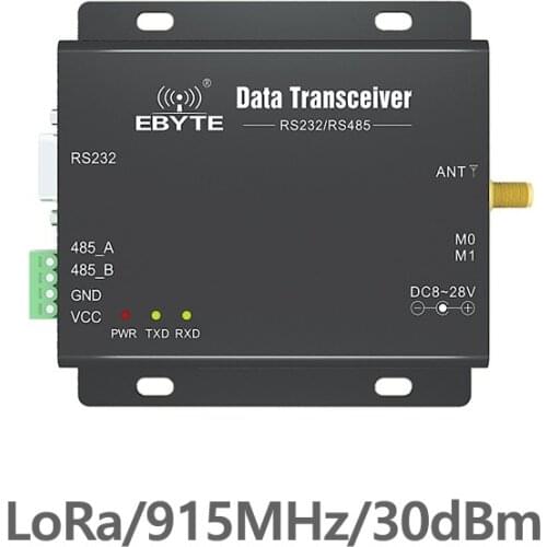 E32-DTU-915L30 Lora Long Range RS232 RS485 SX1276 915mhz 1W IOT uhf Wireless Transceiver module 30dBm Transmitter Receiver