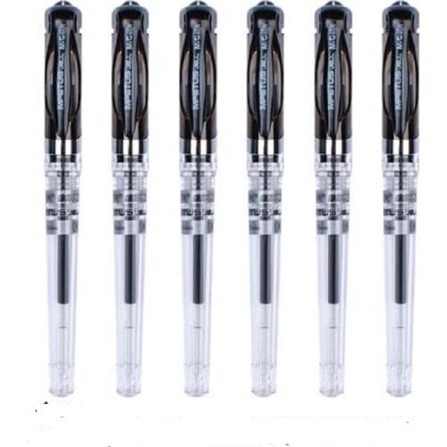 Chenguang 0.7mm gel pen bold 1.0mm black signature pen calligraphy special water pen red &blue refill large stroke carbon pen