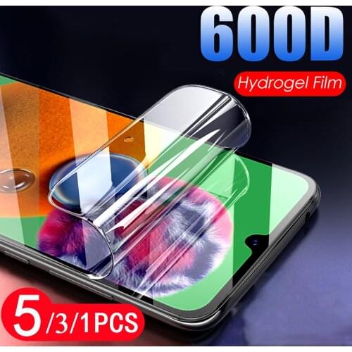 5/3/1Pcs for samsung galaxy A90 A80 A70 A60 A50S A40 A30 A20 A10 full cover hydrogel film screen protector Not glass protective