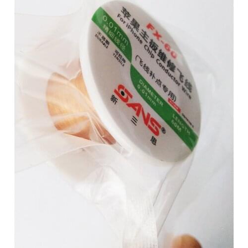 Insulated 0.01mm Link Jump Copper Line Jumper Soldering Wire PCB Line Wire Copper Soldering Wire 0.01mm, Cheap