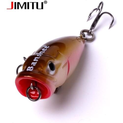 JIMITU Topwater popper fishing lure 45mm 3.3g whopper plopper isca artificial karpervissen hard bait poppers lures fising Tackle