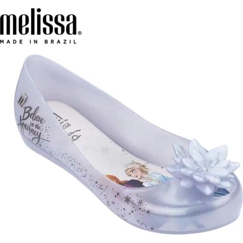 Mini Melissa Mel Ultragirl + Little Mermaid Infantil Girl Jelly Shoes Sandals 2020 Shoes Melissa Sandals Big Children Non-slip