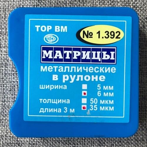 Metal Striproll for Striprolls for Matrix Systems for TOR VM for Dental Materials Dentist Parts for Dental Clinic Dentist Using