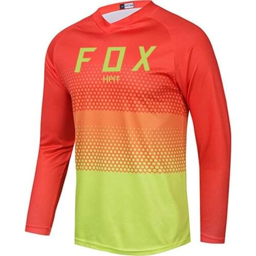 Mens Downhill Jersey Hpit Fox Mountain Bike Mtb Jersey Offroad Dh Motorcycle Motocross Sportwear Clothing Motorcycle Jersey