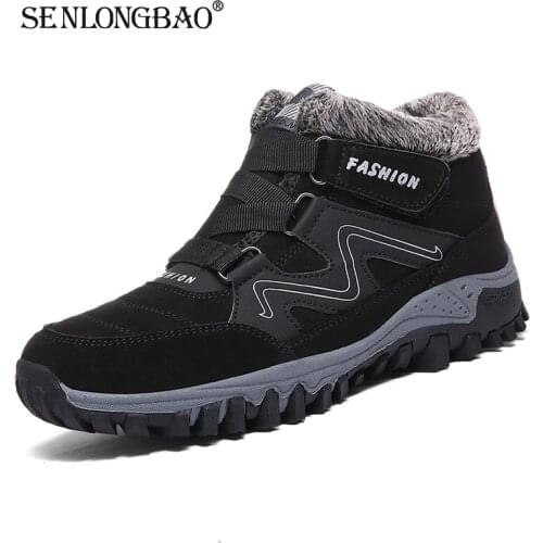 Brand New Men boots Winter Keep Warm Plush Snow Boots Casual Men Winter Boots Work Shoes Men Footwear Fashion Ankle Boots 39-47