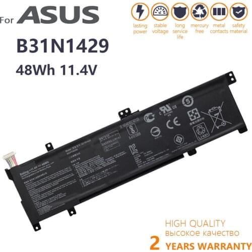 Genuine B31N1429 Laptop Battery For ASUS A501L A501LX A501L B5200 K501U K501UX K501UB K501LB K501LX Laptop 11.4V 48WH 4240MAH
