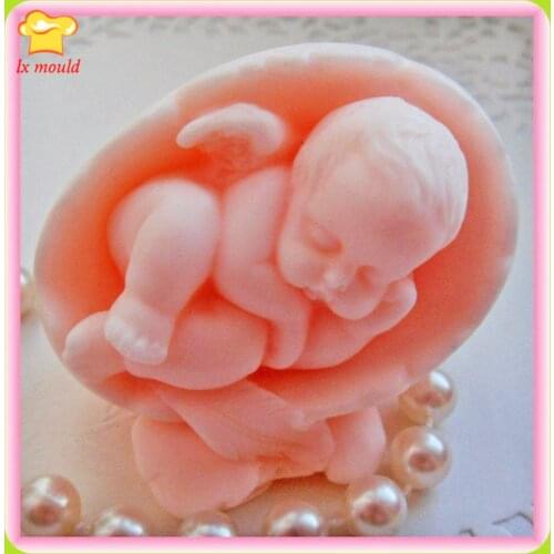LXYY new Baby eggs soap mold Soap mold clay mould egg-doll candles Lovely baby soaps moulds