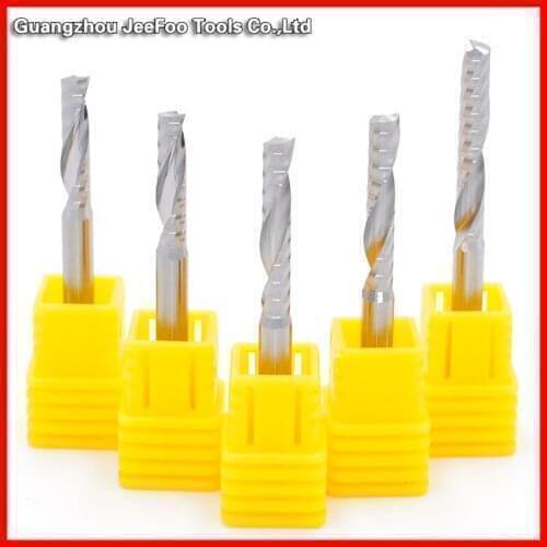 Single Flute Cutters, Solid Carbide Cutting Tools, Engraving Carving MDF, PVC Board, Acrylic